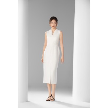 素玉凝光无袖旗袍